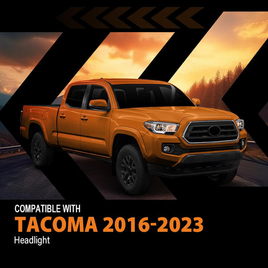 G-PLUS LED Headlight Assembly Right Side w/LED Daytime Running Compatible with Toyota Tacoma 2016-2023 81150-04270, TO2502244 OEM Fit Standard White