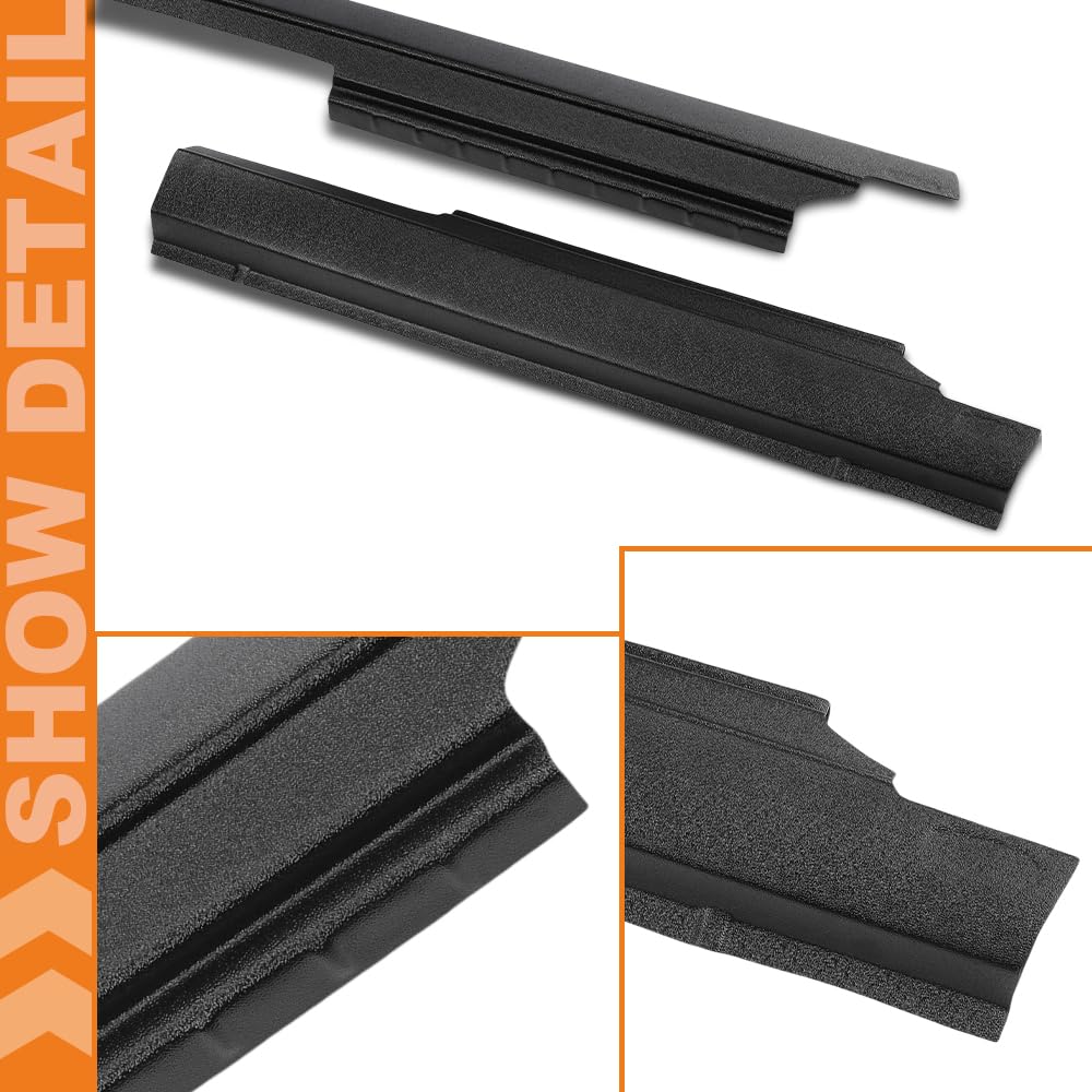 G-PLUS Rocker Panel Covers Compatible with Dodge Ram 1500 2500 Extended Cab 2009-2018 Black