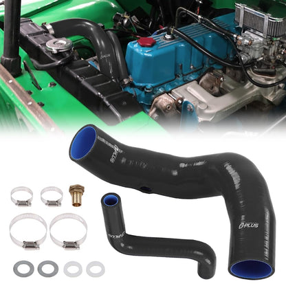G-PLUS Black Fuel Hose Complete Kit Compatible with Jeep CJ5 CJ6 1970 1971 1972 1973 1974 1975