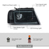 G-PLUS LED DRL Headlights Fit Ford F150 2004-2008,Fit Lincoln Mark LT 2006-2008(NOT Fit 2004 F150 Heritage/Flareside Beds),Smoky Lens Black Housing Clear ReflectorBumper Headlamps,faros delanteros