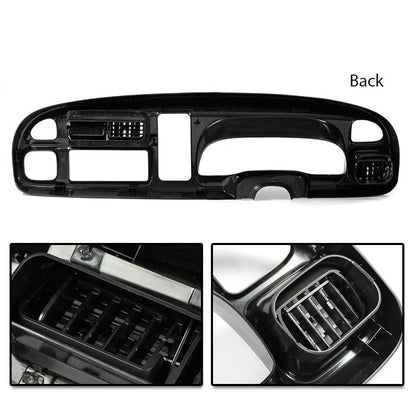 G-PLUS Dash Board Bezel Cover Instrument W/Vents Compatible with 1998-2001 Dodge Ram 1500 Truck/1998-2002 Dodge Ram 2500 3500 Truck 5GK51DX9AA, 5EU11DX9AB
