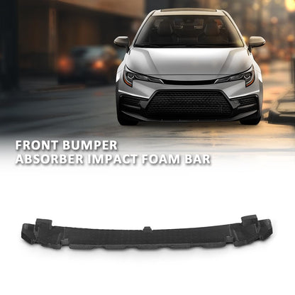 G-PLUS Front Bumper Absorber Impact Foam Bar Compatible with Toyota Corolla SE XSE 2020-2021 Black
