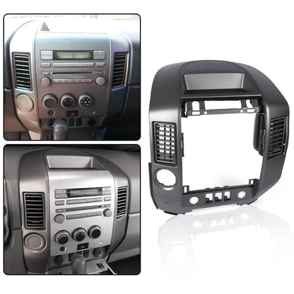 G-PLUS Center Dash Radio Bezel w/o Speaker Bezel Compatible with Nissan Titan 2004 2005 2006, Fit Nissan Armada 2005 2006 682577S000 AC Instrument Panel Lid, Grey