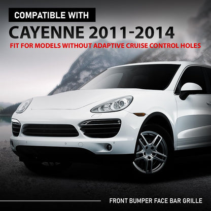 G-PLUS Front Bumper Face Bar Grille, Compatible with Porsche Cayenne 2011-2014, 95850568301, PO1036107