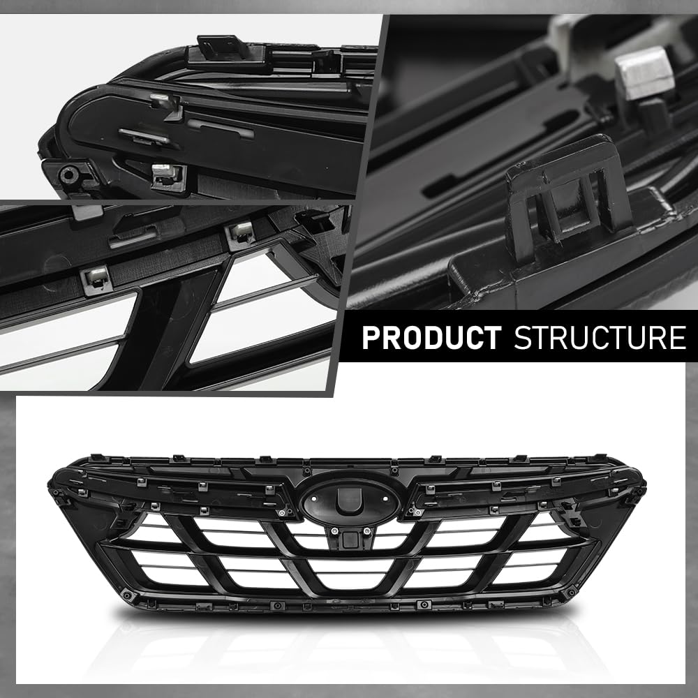 G-PLUS Front Grille Assembly Compatible with Subaru Crosstrek 2021-2023 91121FL501