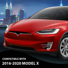 G-PLUS Front Upper Grille Trim Chrome for Tesla Model X 2016-2020 Front View