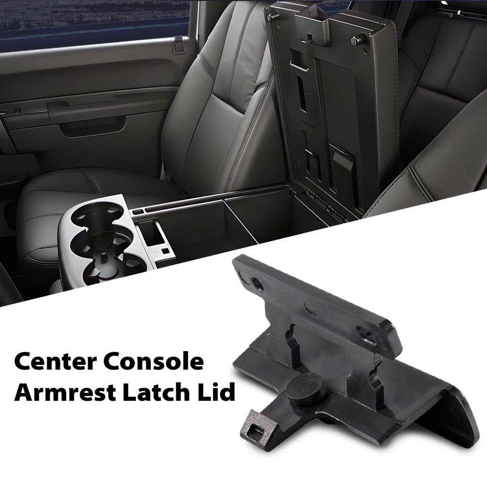 G-PLUS Center Console Armrest Latch Lid Compatible with 2007-2014 Chevy Silverado Tahoe Suburban GMC Sierra Yukon 20864151 20864153 20864154 924-810
