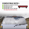 G-PLUS Rear Third 3rd LED Brake Light Compatible with 2000-2006 Chevy Suburban 1500 2500 2000-2006 Chevy Tahoe/GMC Yukon/GMC Yukon XL 1500 2500 15170955 Red Lens Chrome Housing