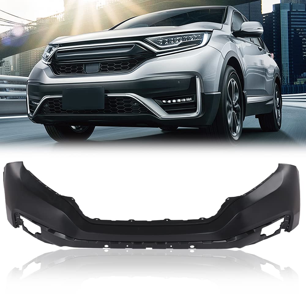 G-PLUS NEW Front Upper Bumper Cover Fascia Compatible with Honda CR-V 2020-2022 101-99430X, 04711TLAA50ZZ HO101410 Black Plastic Bumper Cover