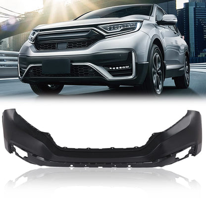 G-PLUS NEW Front Upper Bumper Cover Fascia Compatible with Honda CR-V 2020-2022 101-99430X, 04711TLAA50ZZ HO101410 Black Plastic Bumper Cover