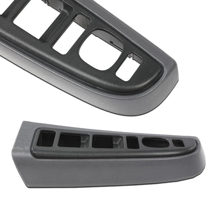 G-PLUS Window Switch Bezel Cover Compatible with Chevy Silverado/GMC Sierra 2003-2007,Fit Chevy Avalanche/Chevy Tahoe/GMC Yukon XL 2004-2006,Fit Chevy Suburban 2004-2007 89045128 89045121 Dark Gray