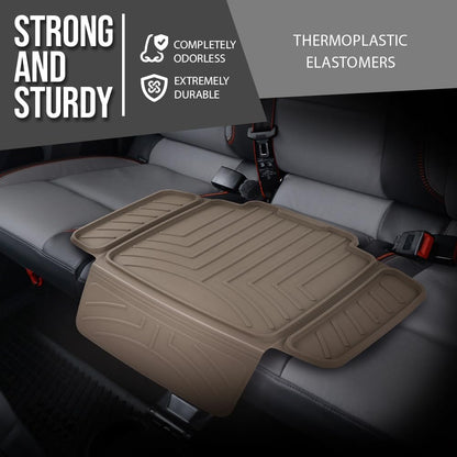 G-PLUS Child Car Seat Protector Compatible with Under virtually Any Rear or Forward-Facing Child car seat or Booster Brown