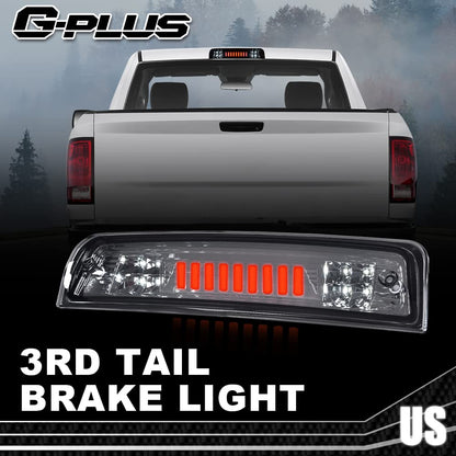 G-PLUS Truck Third 3rd Tail I Brake Light Cargo High Mount Stop Lamp Compatible With 2009-2010 Dodge Ram 1500 2010 Dodge Ram 2500 3500 2011-2017 Ram 1500 2500 3500