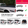 Soft Top T3 Tri-Fold Truck Tonneau Cover Replacement for Toyota Tacoma 2016 2017 2018 2019 2020 2021 | Fleetside 6' Bed | for Models with the Bed Rail System
