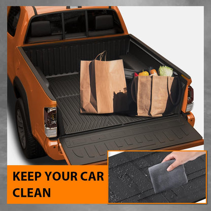 G-PLUS Truck Bed Mat Liner Compatible with Ford F150 2004-2014 with 5.5FT Bed All Weather Protection TPE Heavy Duty Trunk Mat Black