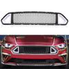 G-PLUS Front Hood Bumper Upper Grille Triangle LED DRL Strip Mesh Styling Compatible With Ford Mustang 2018-2020 (not fit Shelby GT500 models)