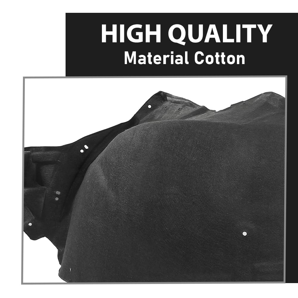 G-PLUS Fender Liner Front Driver Side Compatible with Cadillac XT5 2017-2023 GM1248276, 23395493, 84182807 Balck