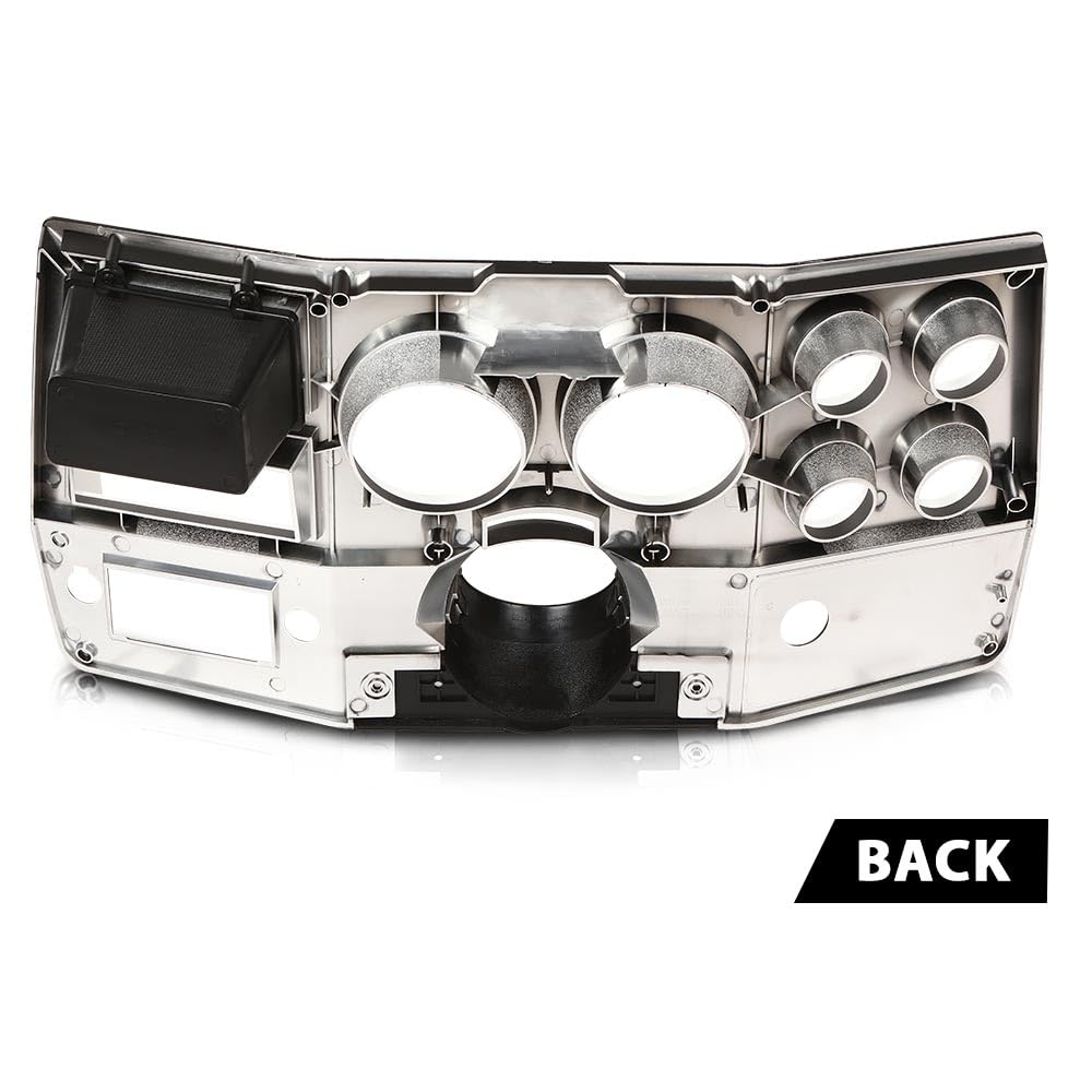 G-PLUS Dash Bezel W/Lower Column Cover with Storage Box Compatible with Chevy GMC Truck Blazer Suburban 1984-1987 without A/C & Wiper Switch Hole Black