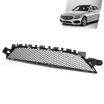 G-PLUS Bumper Grille Black Center Compatible with Benz C300 C43 AMG C450 AMG 4Matic 2015-2018, Fit For Models With AMG Styling Package 2058852123