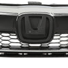 G-PLUS Front Bumper Upper Chrome Honeycomb Grille Grill Compatible with 2018 2019 2020 Honda Fit 71121-T5R-A50, 71122-T5R-A50, 71123-T5R-A50