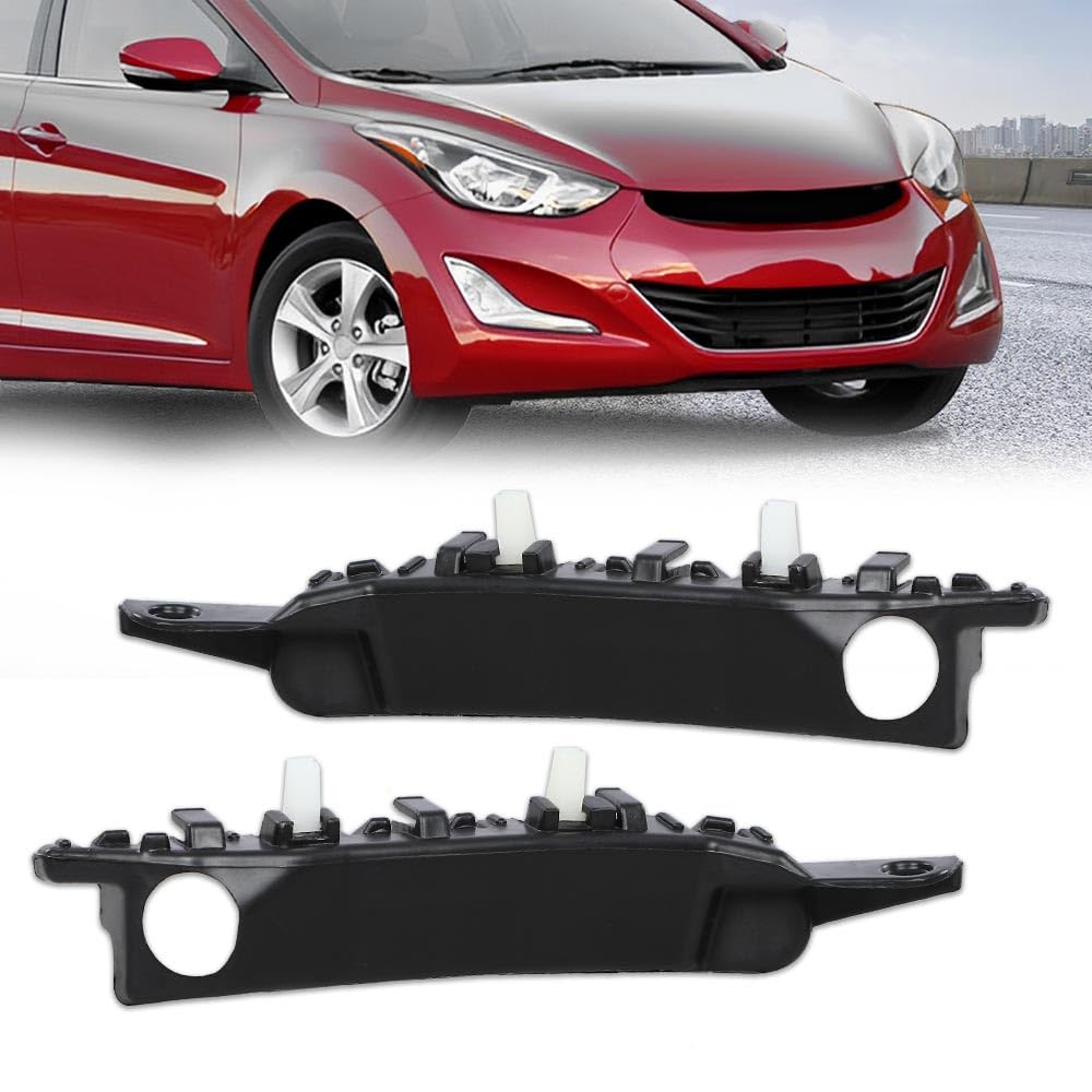 G-PLUS Front Left & Right Side 1pair Bumper Brackets Compatible with 2011-2016 Elantra (submodel: GL, GLS, L, Limited) 865143X000, 865133X000, HY1043107, HY1042107