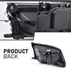 G-PLUS LED Projector Headlights Assembly Compatible with Dodge Ram 1500 2500 3500 2009-2012, Headlight Bar Plank Style, Smoky Lens Black Housing Clear Reflector