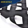 G-PLUS Webbing Nets Compatible with 2006-11 ATV Honda TRX450R 400EX 400X 300EX 300X,Replacement Nerf Bar Nets Black