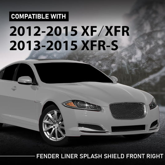 G-PLUS Fender Liner Splash Shield Front Right Compatible with Jaguar XF XFR XFR-S 2012-2015 C2Z22403