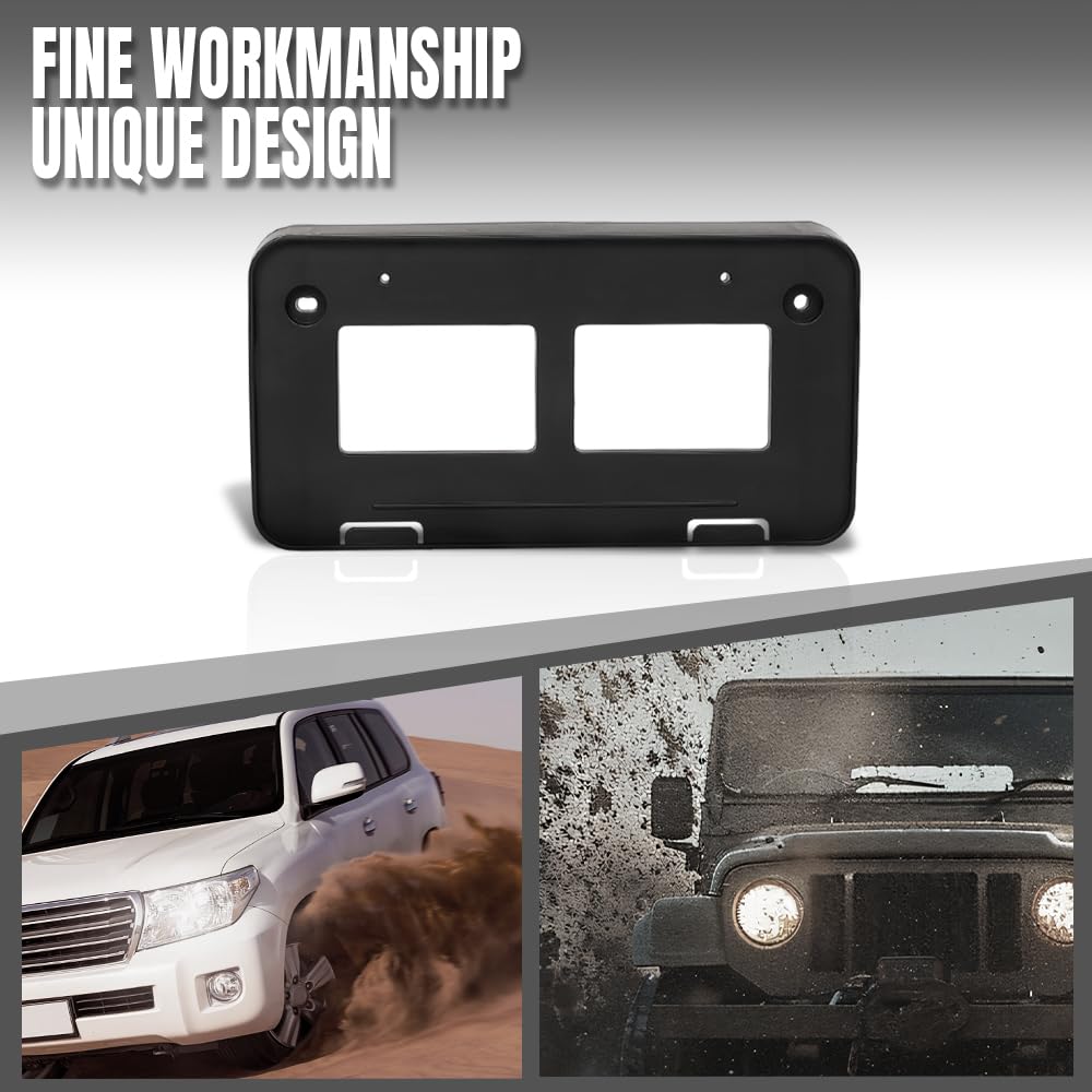 G-PLUS Front License Plate Brackets Compatible with Toyota Tacoma 2016-2023 7510104011, TO1068134 Black
