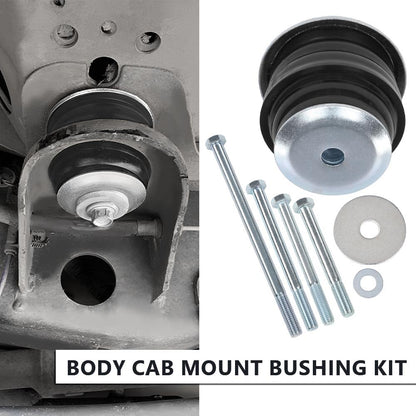 G-PLUS Body Cab Mount Bushing Compatible with 2008-2016 Ford F250 F350 Super Duty 2WD and 4WD KF04060BK 8PCS Black