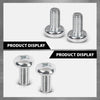 G-PLUS 100 License Plate Screws Compatible with Most Vehicles,Fit Benz Audi Japanese | 6mm x 12mm, #2136