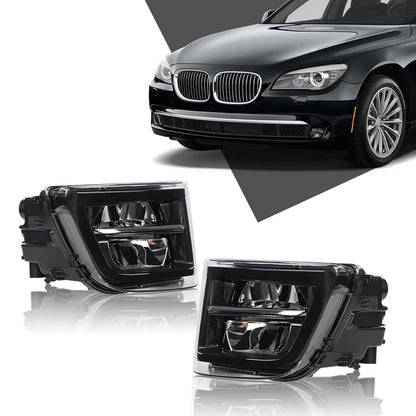 G-PLUS 2x Front Bumper Fog Lights Compatible with BMW 7er Facelift F01 / F02 LCI (ab Baujahr 07/2012) 63177311287, 63177311288 Fog Lamp Accessories neblineros para autos delantero faros antiniebla