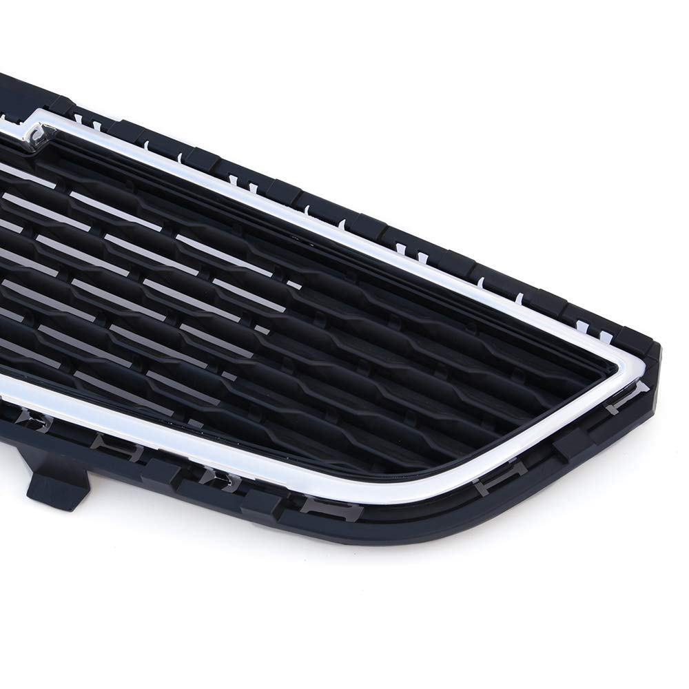 G-PLUS Chrome Front Bumper Lower Grille Assembly Compatible with Chevy Cruze 2015 ABS Honeycomb Mesh Grill