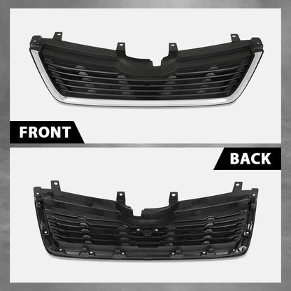 G-PLUS Front Bumper Grille Grill W/Chrome Trim Compatible with Subaru Forester 2019-2021 91121SJ110