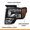 G-PLUS Headlights & Rear Tail Lights Compatible with Ford F150 2009-2014