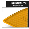 G-PLUS Front Left Side Marker Light Turn Signal Light, Compatible with Benz C230 C250 C300 C350 C63 2008-2014, Driver Side, Yellow Lens, 2048200121