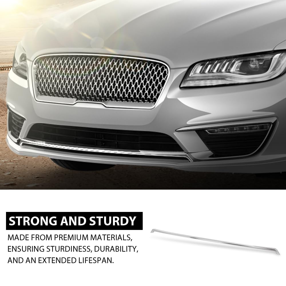 G-PLUS Front Lower Bumper Grille Molding Trim, Compatible with Lincoln MKZ 2017-2020, HP5Z-8419-AB, HP5Z8419AB, FO1044118