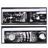 G-PLUS LED DRL headlights, Compatible with 1994 1995 1996 1997 1998 1999 2000 GMC C10 C/K C1500 bumper Headlamp, Clear lens Black Housing Amber Reflector