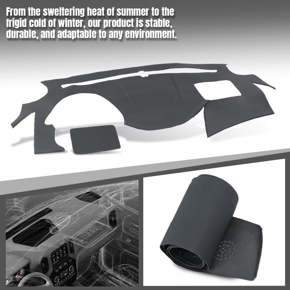 G-PLUS TPE Dash Cover Dashboard Compatible with Hyundai Sonata 2011 2012 2013 2014 Dash Cover Panel Dark Gray