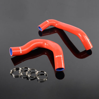 G-PLUS Silicone Coolant Hose Kit Clamps Compatible With 1967-1980 V8 Cleveland Engine F Series Pickups /V8 Broncos,2PCS Red