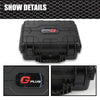 G-PLUS Graded Card Storage Box Compatible with BGS PSA SGC FGS Weatherproof Graded Sports Trading Cards(Large, Black)