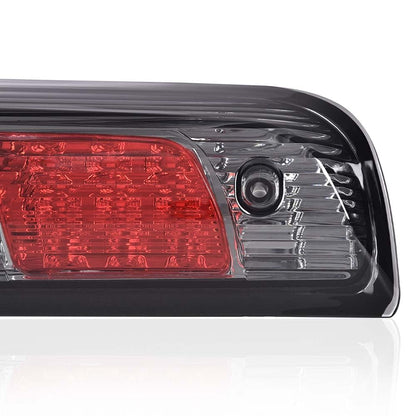 G-PLUS Rear LED Third Brake Light Compatible With Chevy Silverado/GMC Sierra1500/2500HD/3500 2014-2018,3RD Cargo Led Tail Lamps Chrome Housing Smoky Red lens