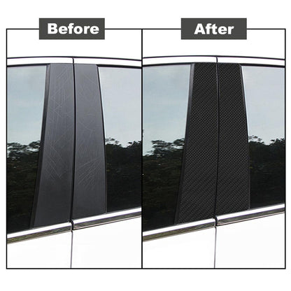 G-PLUS 6pcs Set Door Trim Piano Decal Compatible with BMW 3 Series E90 2005 2006 2007 2008 2009 2010 2011 2012