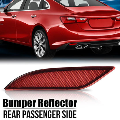 G-PLUS Rear Bumper Reflector Set Left Driver Side Compatible with Chevy 2016-2019 Malibu Hybrid 2016-2021 Malibu L 2016-2022 Malibu LS/LT 23174490 GM1185113 23174489 GM1184113