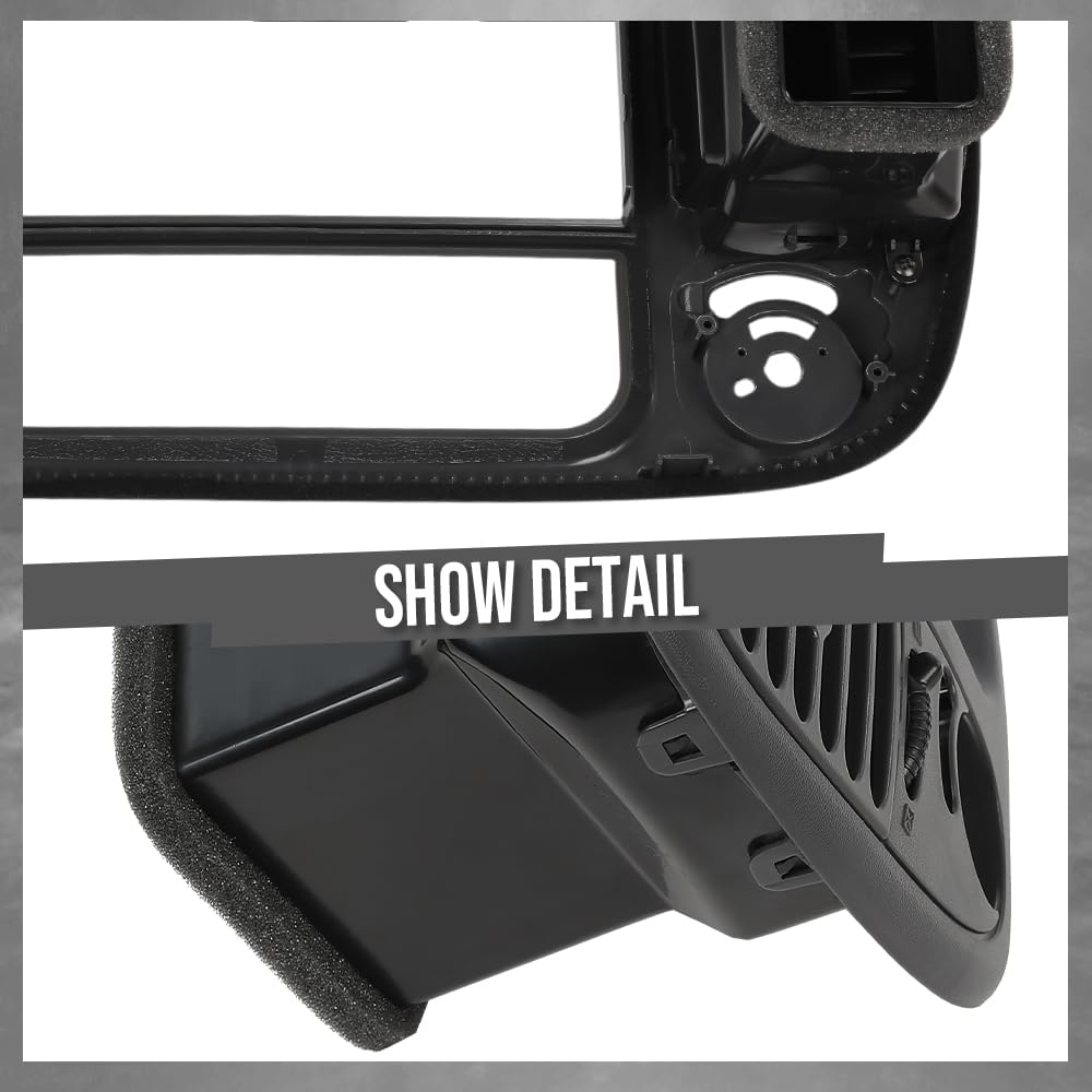 G-PLUS 1Set Center Dash Radio Surround Bezel Trim Panel Compatible with 2000-2003 Ford F150/2000-2002 Ford Expedition Grey Dashboard Cover