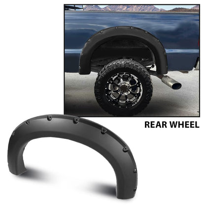 G-PLUS Pocket-Riveted Upgrade Fender Flares, Compatible with Ford F150 2009-2014 Styleside with 67.0" / 78.8" / 97.4" Bed Length Models Only (Not Fit Platinum and Raptor models) Smooth Wheel Flares