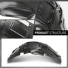 G-PLUS Fender Liner Front Passenger Right Side Upper Compatible with BMW 320i/320i xDrive Base Sedan Standard, Modern, and Luxury Line Models 2012-2018, 51717260726, BM1249131