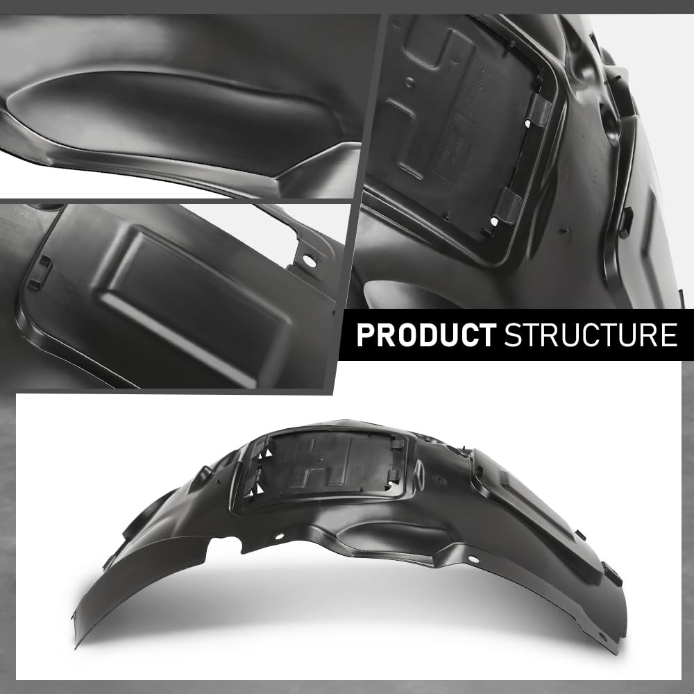 G-PLUS Fender Liner Front Passenger Right Side Upper Compatible with BMW 320i/320i xDrive Base Sedan Standard, Modern, and Luxury Line Models 2012-2018, 51717260726, BM1249131