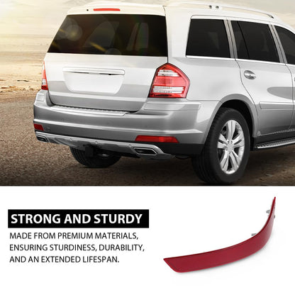 G-PLUS Rear Left Bumper Reflector Light, Compatible with Benz GL-Class X164 GL350 GL450 GL550 2010-2012, 1648201074, 164 820 10 74
