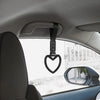 G-PLUS JDM Tsurikawa Ring Heart Subway Train Bus Car Handle Hand Straps Drift Charm,Rear Bumper Warning Ring (Black)
